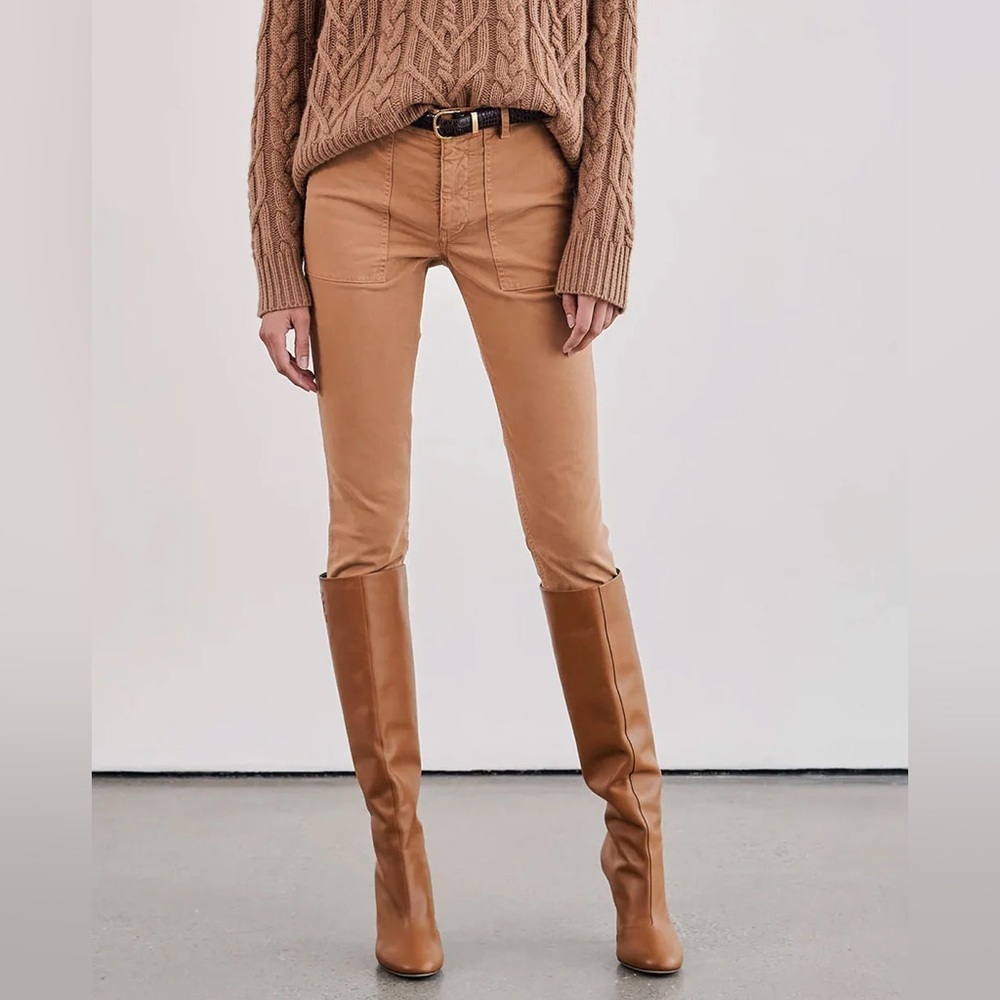 Nili Lotan Tan Slim Pants